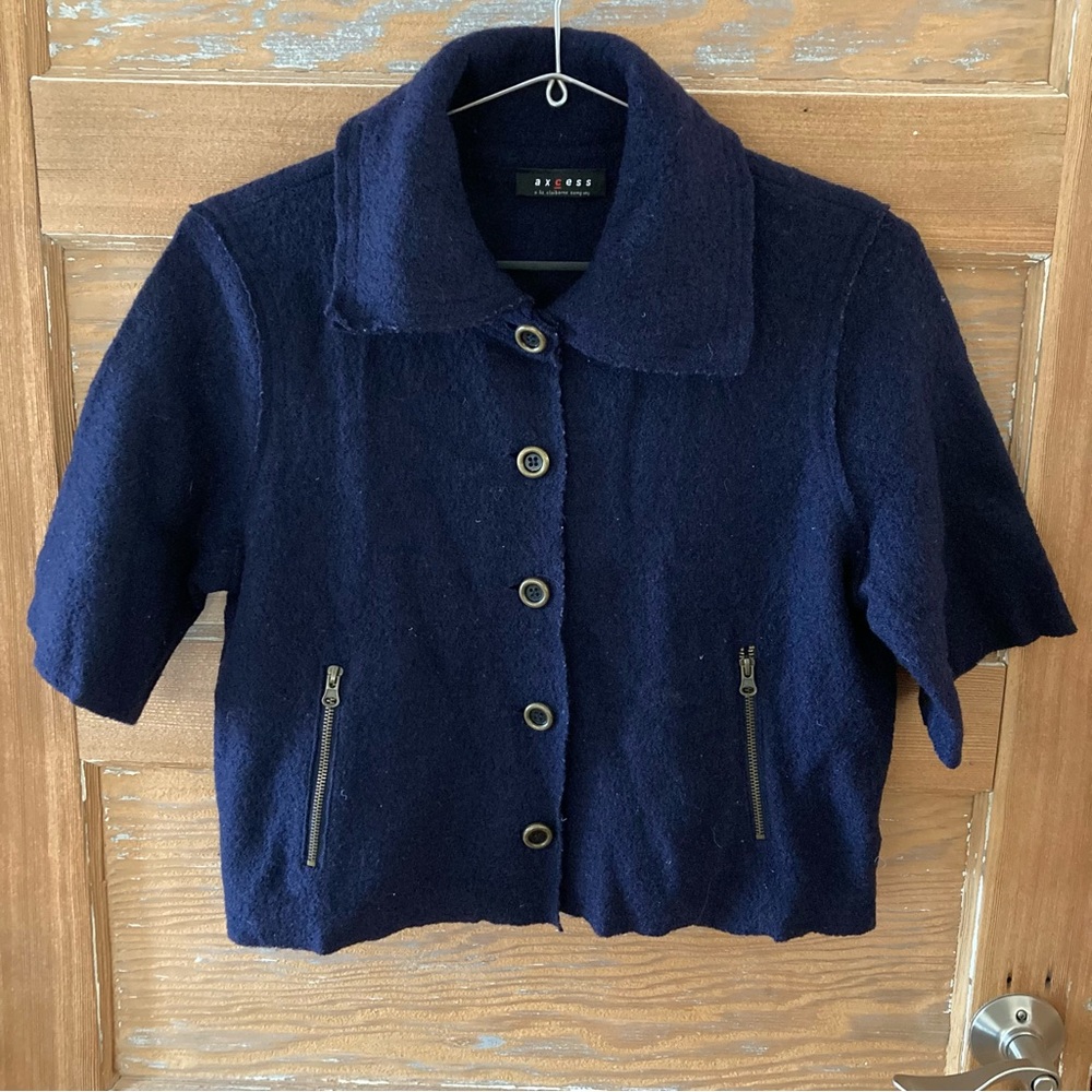 Axcess Wool Button Up Jacket
